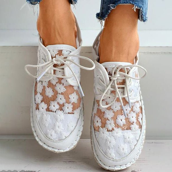Arabella | Confortabler Schuh Stylischer, luftiger Schuh mit Blumenmuster