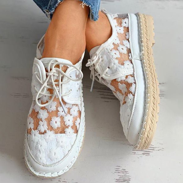 Arabella | Confortabler Schuh Stylischer, luftiger Schuh mit Blumenmuster