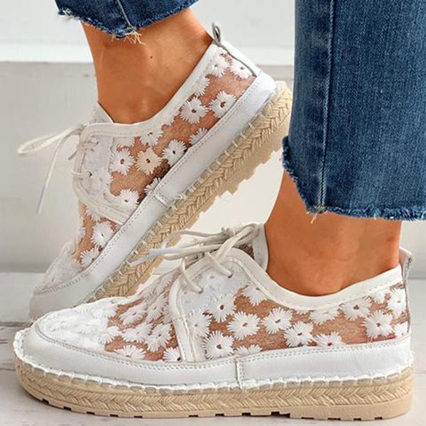 Arabella | Confortabler Schuh Stylischer, luftiger Schuh mit Blumenmuster