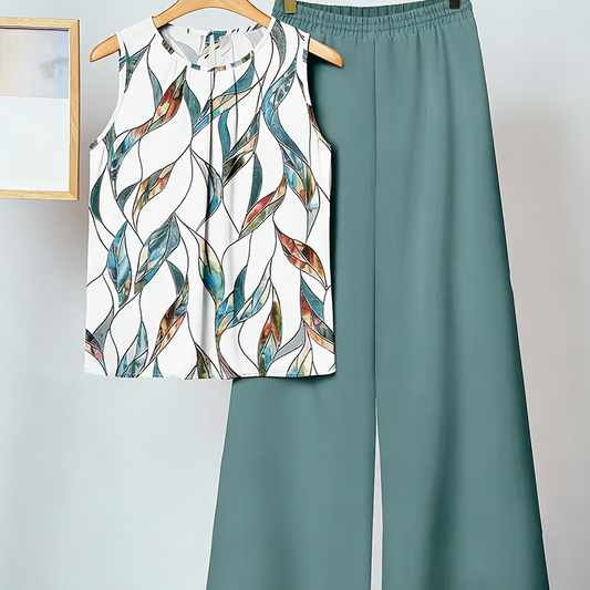 Anemiek | Elegantes Zweiteiliges Set Mit Drucken