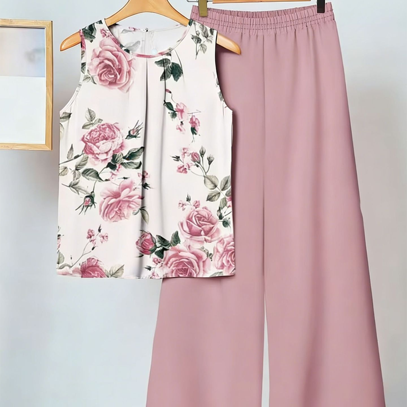 Anemiek | Elegantes Zweiteiliges Set Mit Drucken