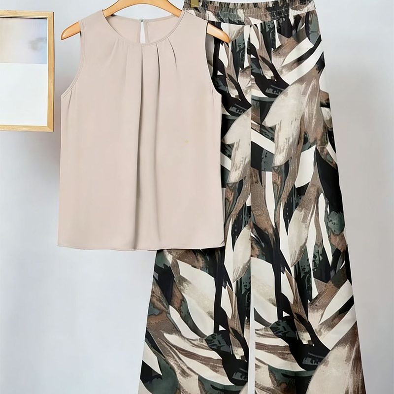 Anemiek | Elegantes Zweiteiliges Set Mit Drucken