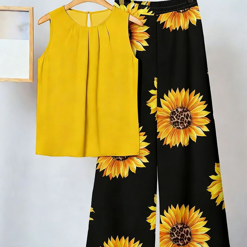 Anemiek | Elegantes Zweiteiliges Set Mit Drucken