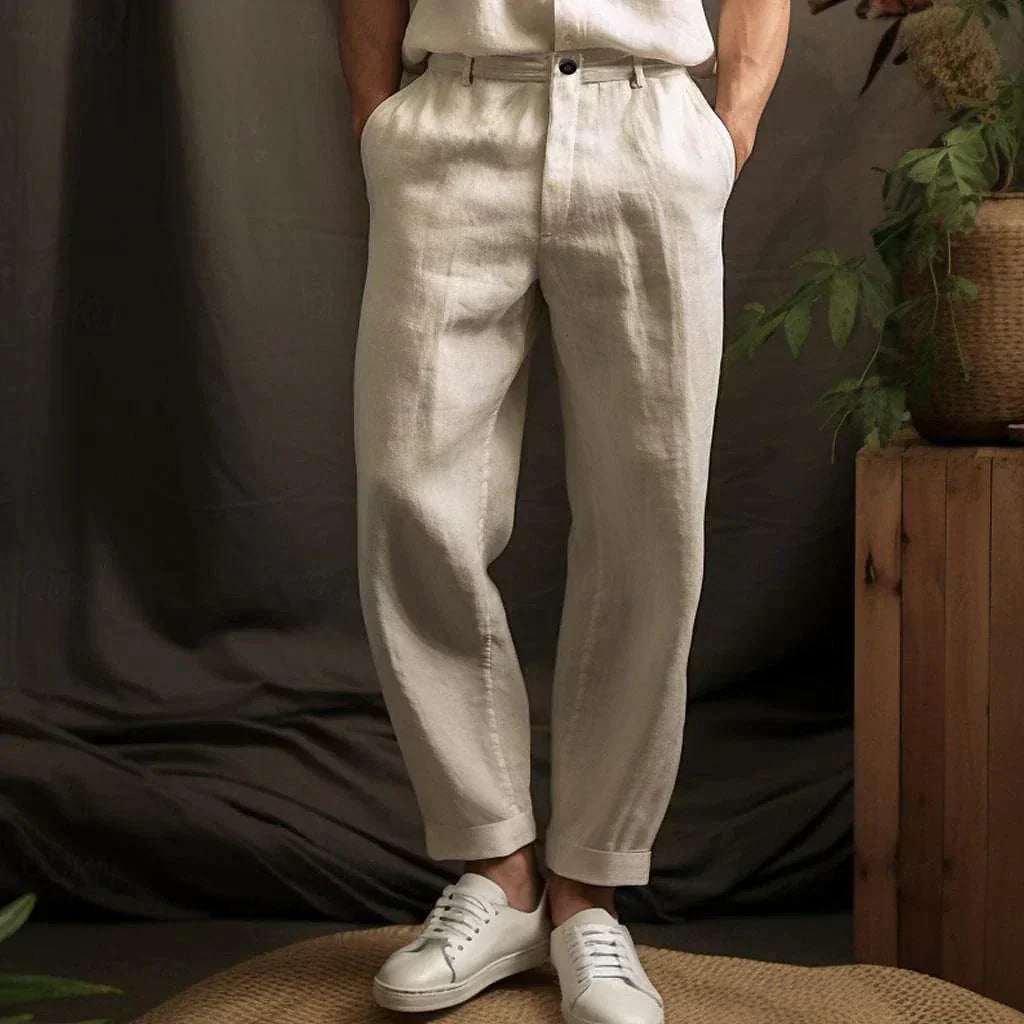 Edel | Casual Herren Leinenhose Für Den Sommer