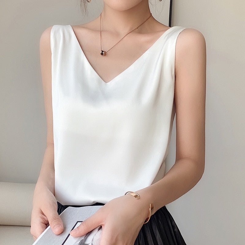Liora | Damen Tanktop Aus Weicher Seide