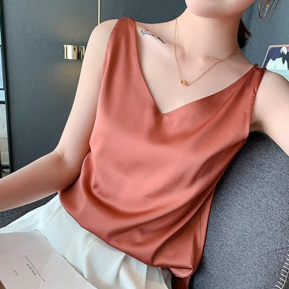 Liora | Damen Tanktop Aus Weicher Seide