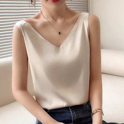 Liora | Damen Tanktop Aus Weicher Seide