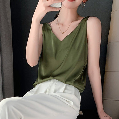 Liora | Damen Tanktop Aus Weicher Seide