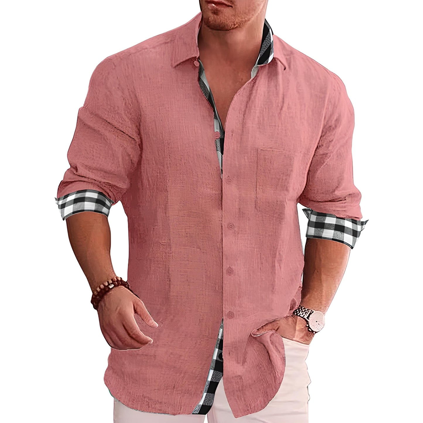 Levin | Herren Winterhemd Mit Modernem Schnitt