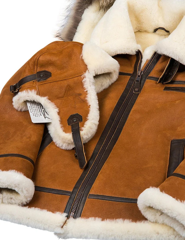 Bryan™ | Leder Wintermantel