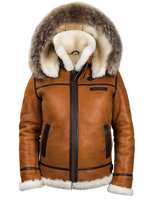 Bryan™ | Leder Wintermantel